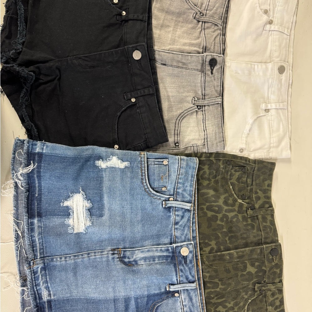 Tractr Kids Shorts and mini Skirt Collection - Black, Gray, White, Blue, Green